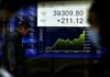 Asia stocks sputter before US inflation data; yen gains