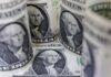 Dollar tracks global yields lower; sterling heavy