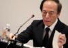 BOJ chief Ueda slightly tones down optimism on economy