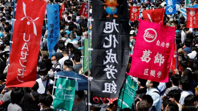 Japan union group Rengo announces biggest wage hikes on record