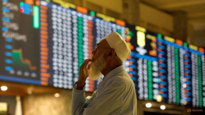 Pakistan's benchmark share index hits record high above 75,000 points