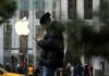 Apple shares edge higher in Frankfurt dodging broad sell-off