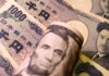 Dollar near one-week high on jobs relief; yen sags