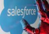 Salesforce falls after weak annual forecast puts spotlight on AI monetization