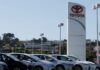 Toyota to recall over 100,000 US vehicles over brake fluid leak, NHTSA says