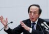 BOJ’s Ueda calls for vigilance over risks from food inflation