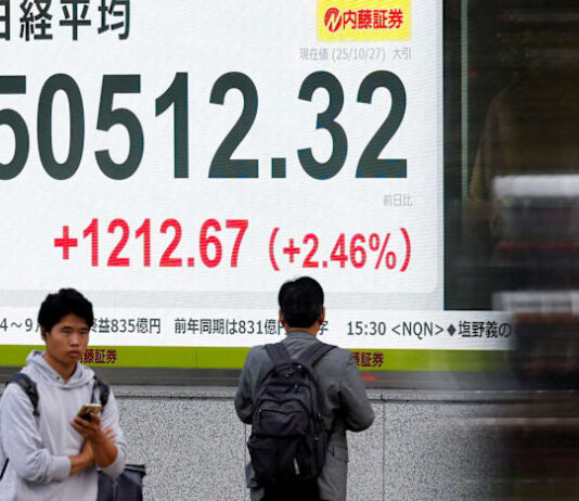 Asian markets cool as Trump begins Japan visit