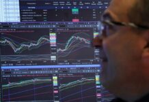 Wall Street futures struggle for traction at end of wobbly week