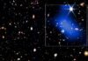 Galaxy cluster observed forming surprisingly early in universe’s history
