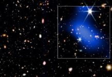 Galaxy cluster observed forming surprisingly early in universe’s history