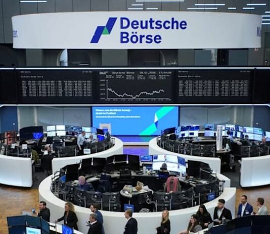 Global shares inch higher, on track for monthly gain despite AI, Iran jitters