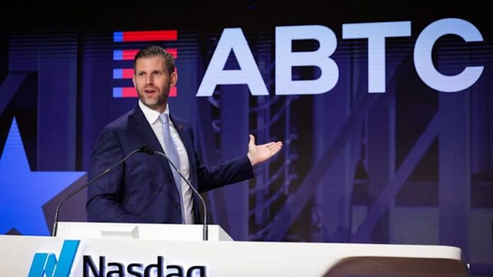 Trump brothers-backed American Bitcoin swings to quarterly loss amid crypto selloff