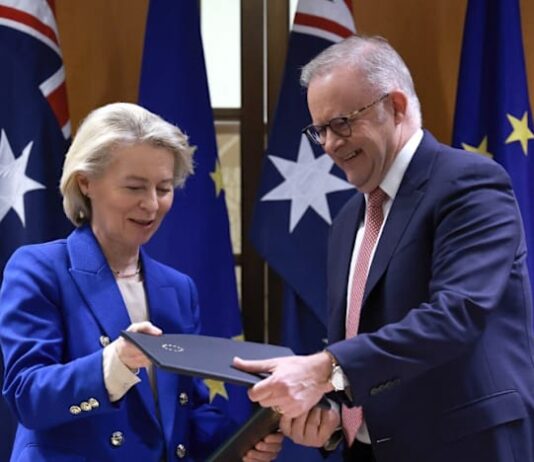 Australia, EU agree sweeping new trade pact eight years in the works