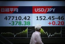 Stocks slide, dollar advances after Trump speech on Iran war