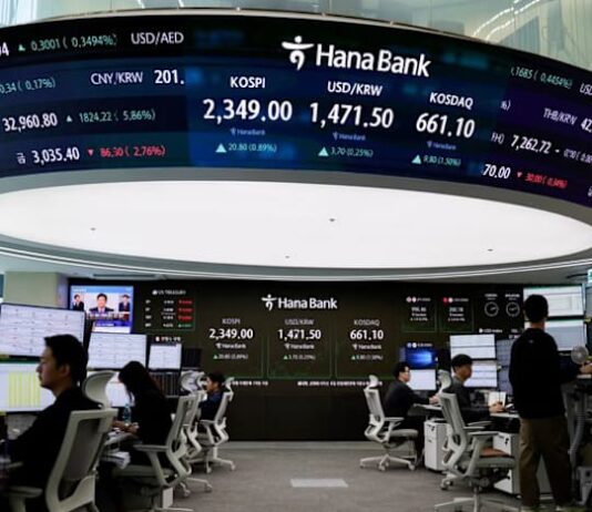 South Korea’s KOSPI share index tops 7,000 for first time