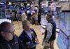 Stocks fall as US bond yields rise, oil eases after latest Iran war headlines