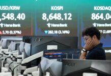 South Korea’s KOSPI plunges more than 8% in new tech rout