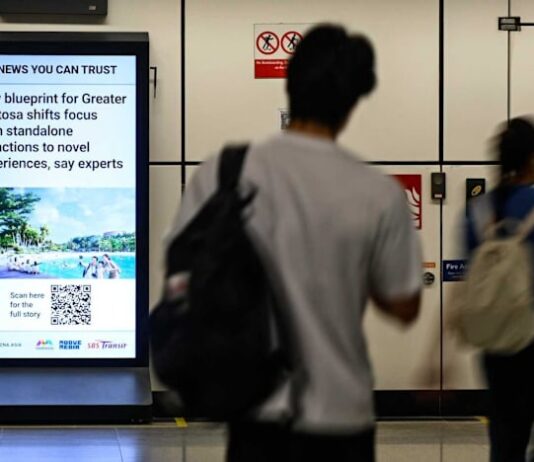 CNA news headlines to be displayed at SBS Transit’s MRT stations and bus interchanges