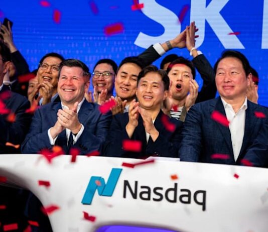South Korean chip giant SK hynix surges on first day of trading on Wall Street