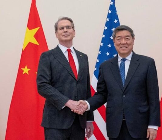 US Treasury’s Bessent, China’s He to launch talks on AI, trade, critical minerals