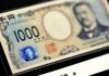 Yen gains sharply, dollar eases from two-week high